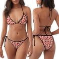 thumbnail image 3 of Balery Tomatoes Pijama Estampado Bikini de Dos Piezas para Mujer - Conjunto de Bikini Ajustable Sexy y Cómodo para Playa, 3 of 6