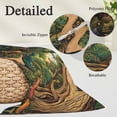 thumbnail image 3 of Forest Small Pillow Covers, Vintage Cottage Mushroom Tree Floral Green Soft Breathable Throw Pillow Cases with Invisible Zipper, Decorative Pillowcase Pillows Protectors for Sofa Bed Chair 12"x20", 3 of 9