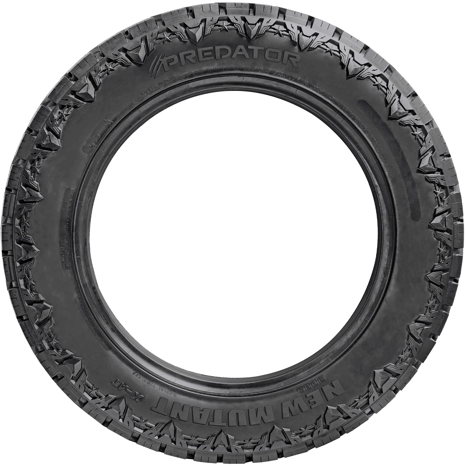 Tire Predator New Mutant X-AT LT 37X12.50R26 Load F 12 Ply AT A/T All Terrain