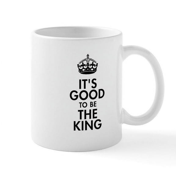 CafePress - It's Good To Be The King Royal Baby Design Mug - 11 oz Ceramic Mug - Novelty Coffee Tea Cup