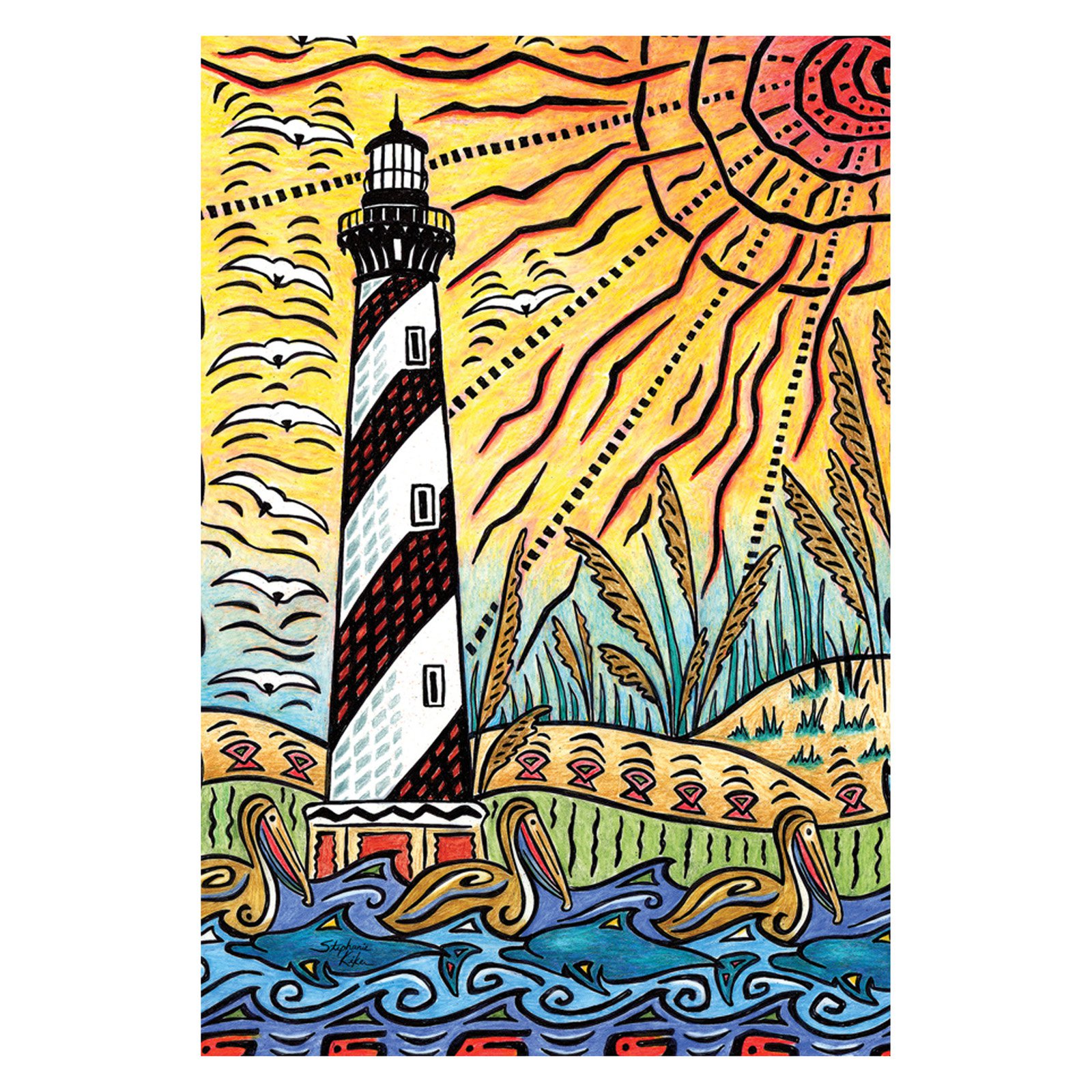 Toland Home Garden Lighthouse Life Flag