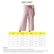 thumbnail image 4 of Las mujeres de pierna recta ancha pantalones de rayas de cintura elástica suelta ajuste cómodo pantalones casuales, 4 of 6