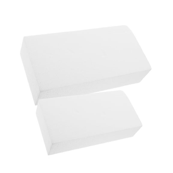 ETHZZLE 2Pcs White Craft Foam Blocks Lightweight Blocks for Wedding Party Decorations