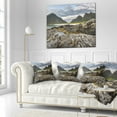 thumbnail image 3 of Designart Rocky Coastline on Lofoten - Landscape Photography Throw Pillow - 16x16, 3 of 5
