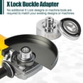 thumbnail image 4 of Angle Grinder Adapter Kit 304 Stainless Steel Grinder Lock to 5/8 inch-11 Thread Adapter with Flange Nut Grinder Lock to M14 Thread Adapter for 5/8 Inch-11 Or M14 Thread XLOCK Angle Grinder, 4 of 8