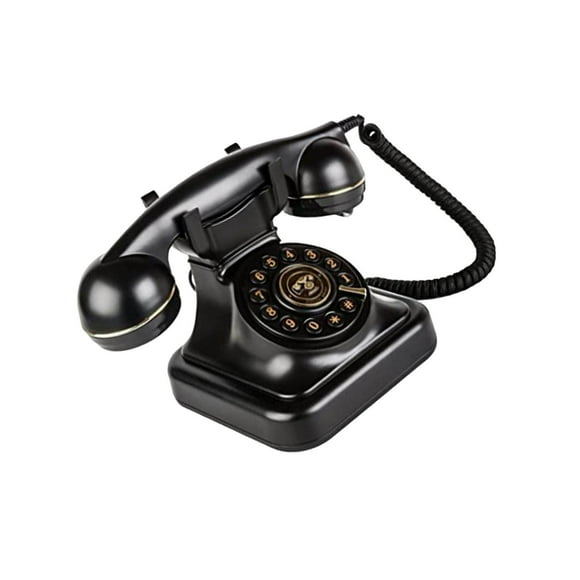 ziyahi Corded Retro Telephone Old Fashioned Landline Phones Wire Landline for Ornament