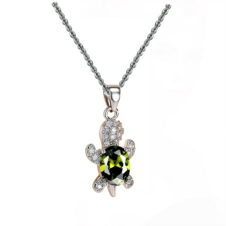 Tuscom Turtle Pendant Necklace for Women & Teens, Cute Animal Jewelry Gift for Christmas, Birthday, Valentine's Day, Turtle Necklaces for Teens