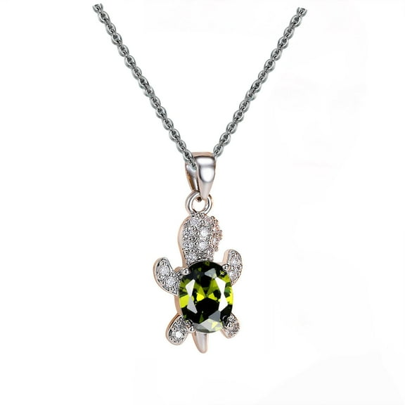 Tuscom Turtle Pendant Necklace for Women & Teens, Cute Animal Jewelry Gift for Christmas, Birthday, Valentine's Day, Turtle Necklaces for Teens