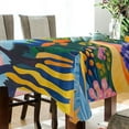 thumbnail image 4 of Yayeee Tablecloths for Rectangular Tables 60 x 60 inch Party Table Cover, Art Path, 4 of 6
