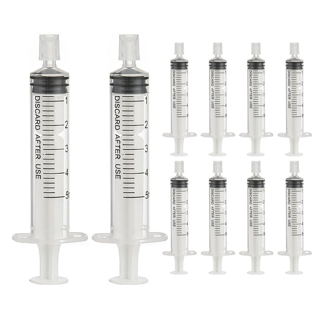 Jeringas de líquido de 10 piezas jeringa de perfume de perfume jeringa de perfume recargable (5 ml)