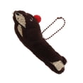 thumbnail image 6 of Unique Bargains 1 Pc Handbag Charm Dog Beaded Chain Handbag Accessories Dark Brown Light Yellow, 6 of 6