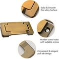 thumbnail image 3 of 4pcs European Style Flush Ring Pulls, Zinc Alloy Tatami Hidden Door knob, 2.9 Inch Brass Cabinet Handles with Screws, for Cupboard Drawer Wardrobe, 3 of 5