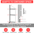 thumbnail image 2 of Heavy-Duty Shipping Container Shelving Brackets, 3-Tier 22" x 60" Hook-on Rack, 1100 LB Capacity Per Bracket, Easy Install Tool-Free for Storage & Organization, 2 of 8
