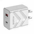 thumbnail image 2 of USB C Wall Charger, 5-Pack USB Type C Fast Power Charging Block Dual Port USB A & USB C Plug Adapter Compatible with iPhone, iPad, Samsung Galaxy, LG, Google Pixel, Moto, USB-C Port (White), 2 of 4