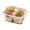 White A, variant on VENTORA Mini Clear Plastic Fresh-Keeping Box - Food Storage Container with Sealed Lid for Fruits, Vegetables, and Meal Prep, Odor and Leak-Proof, Ideal for Refrigeration and Microwave Use White B