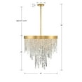 thumbnail image 4 of Crystorama Winfield 6 Light Antique Gold Chandelier - 24"W x 24"H x 24"D, 4 of 13