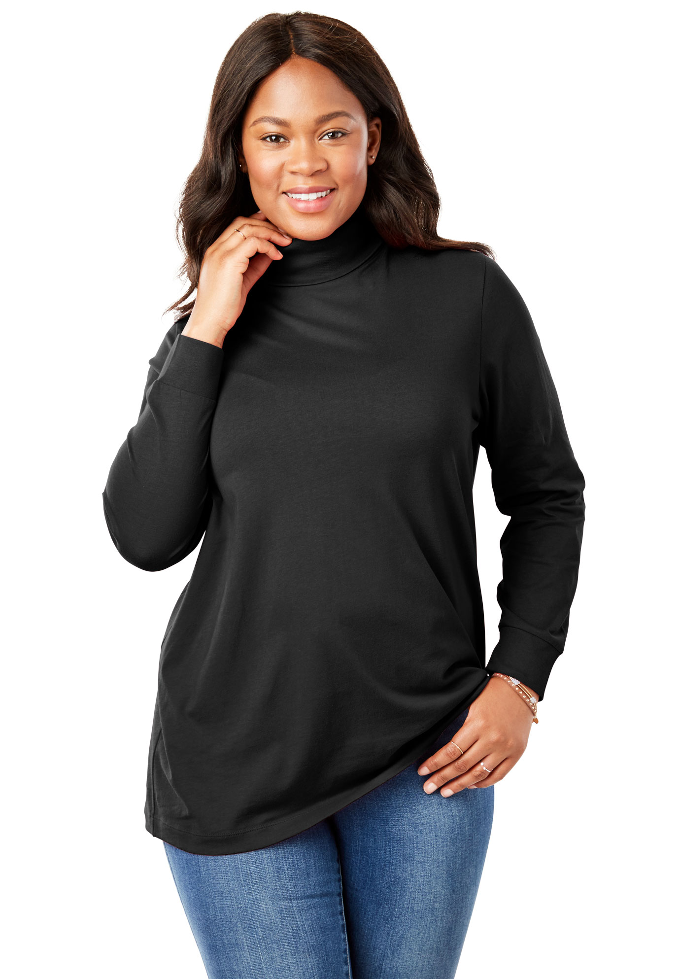 Black Turtleneck Clothing Plus Size Women