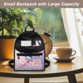 thumbnail image 5 of Eheartsgir Butterfly Cherry Blossom Print Small Backpack, Zipper Closure Polyester Backpack Purse for Travel Work, Lightweight Travel Daypack, 5 of 8