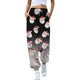 thumbnail image 1 of Gibobby pantalones de cargo mujer Pantalones de entrenamiento para mujer, cintura media, pantalones largos sólidos, pantalones deportivos casuales sueltos (Negro, M), 1 of 4