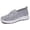 shoes 144#Grey, variant on oqasdz Womens Casual Shoes Slip On Soft Sole Platform Mesh Breathable Walking Shoes Fashion Loafers Comfortable Everyday Summer Outdoor