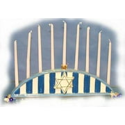 Blue/White Menorah - Clayworks 2004