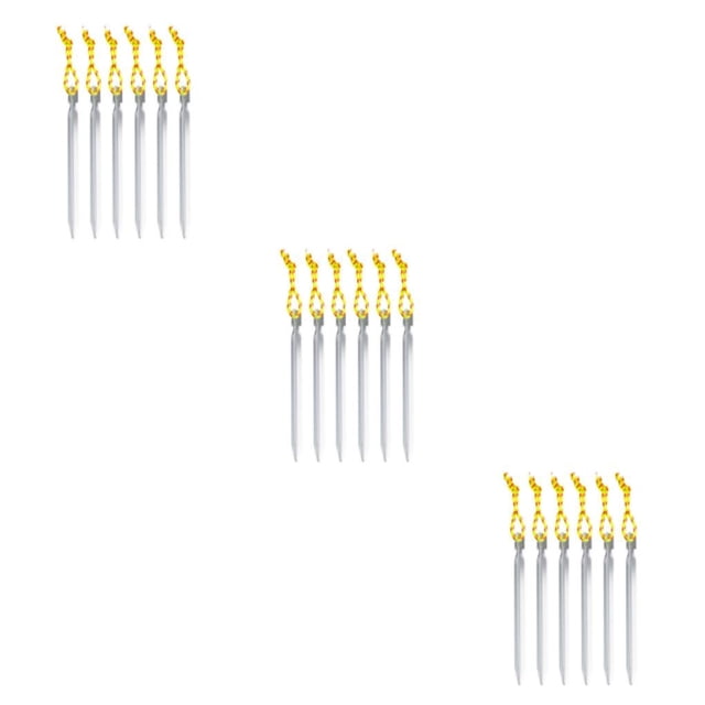 Clavijas para tienda de campaña Toystoory 6X Cuerda Estacas para jardín Puntas para clavos al aire libre