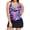 Colorful Leaves+Black, variant on RELLECIGA Women's V Neck Ruched Tankini Swimsuit With Skirt Two Piece Bathing Suits