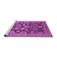 thumbnail image 2 of Ahgly Company Machine Washable Indoor Rectangle Oriental Purple Industrial Area Rugs, 8' x 10', 2 of 4