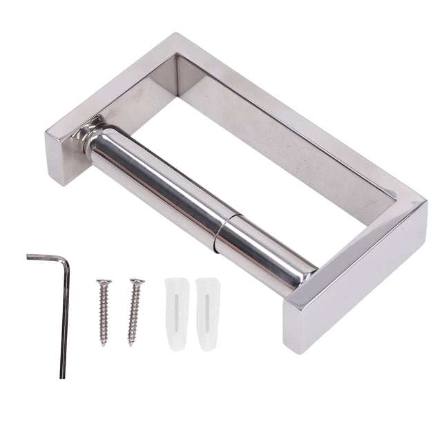 Portarrollos de papel higiénico retráctil de acero inoxidable, resistente al desgaste, para baño