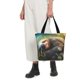 thumbnail image 5 of Fotbe Daisy Sleeping Sloth Bolsa de Playa con Estampado, Bolsa de Hombro, Bolsa de Mano Espaciosa, Bolsa de Viaje Ligera, Bolsa de Compras Versátil, 5 of 6
