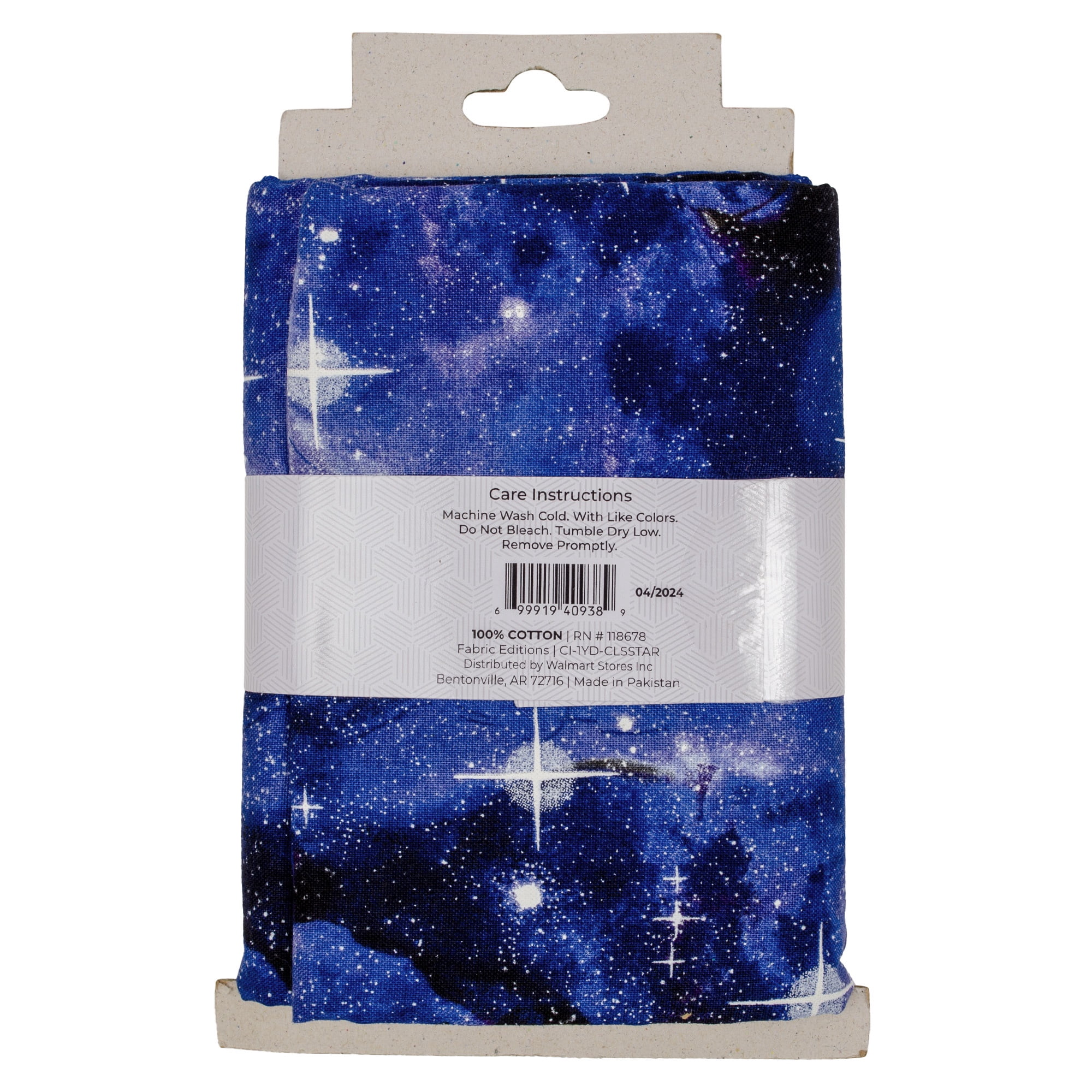 1 Yard 100% Cotton Celestial Stars, Royal, 42" Wide for Sewing & Crafting by Fabric Editions
