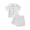 Z04-White, variant on Baby Boy Outfit Toddler Set Kids Spring Summer Cotton Soft Printed Short Sleeve Beach 6 12 18 24Months 2T 3T Tee & Shorts Boys' Clothing Sets 2PCS
