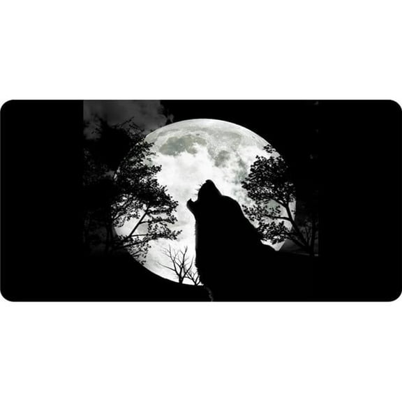 Howling Wolf Photo License Plate