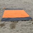 thumbnail image 4 of Beach Blanket Portable Sandproof Picnic Mat | Outdoor Beach Mat | Quick-Dry Foldable Lightweight Polyester | 1 Blanket 4 Stakes 1 Buckle | Travel Camping Hiking 60"x80", 4 of 6