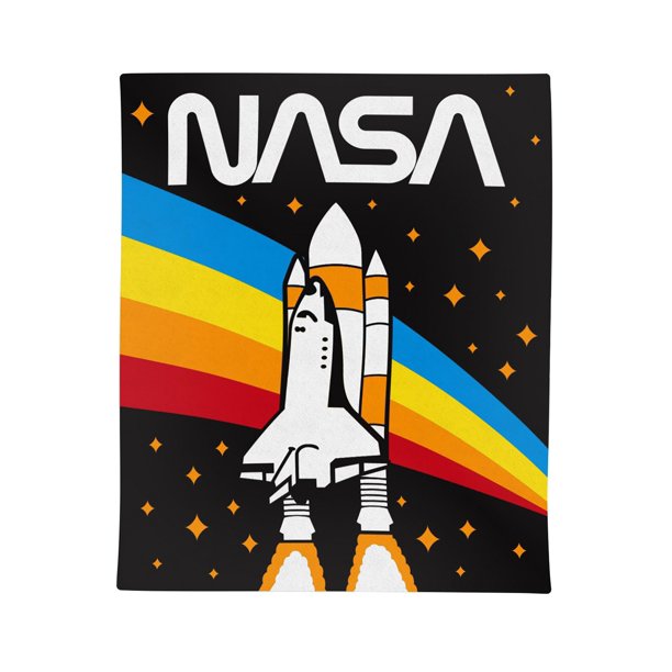 50" x 60" NASA Rainbow Lightweight Fleece Blanket