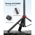 thumbnail image 3 of FL 72" Phone Tripod and Selfie Stick, Cell Phone Tripod Stand with Wireless Remote & Extendable Phone Mount for Travel/Selfie/Recording/Vlogging, 3 of 6