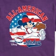thumbnail image 2 of Disney - Americana - Mickey Americana Baseball - Adult Short Sleeve Graphic T-Shirt, 2 of 4