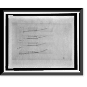 Historic Framed Print, [Kwikset house technical drawings. Profiles], 17-7/8" x 21-7/8"