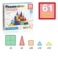 thumbnail image 4 of PICASSO-TILES Magnetic Tiles for Kids, 61PC STEM Construction Building Blocks Magnet Educational Toy, 4 of 12