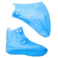 thumbnail image 1 of unbranded 1Par Protectores De Zapatos Impermeables De PVC Azul Con Suela Antideslizante Y Elástico, 1 of 5