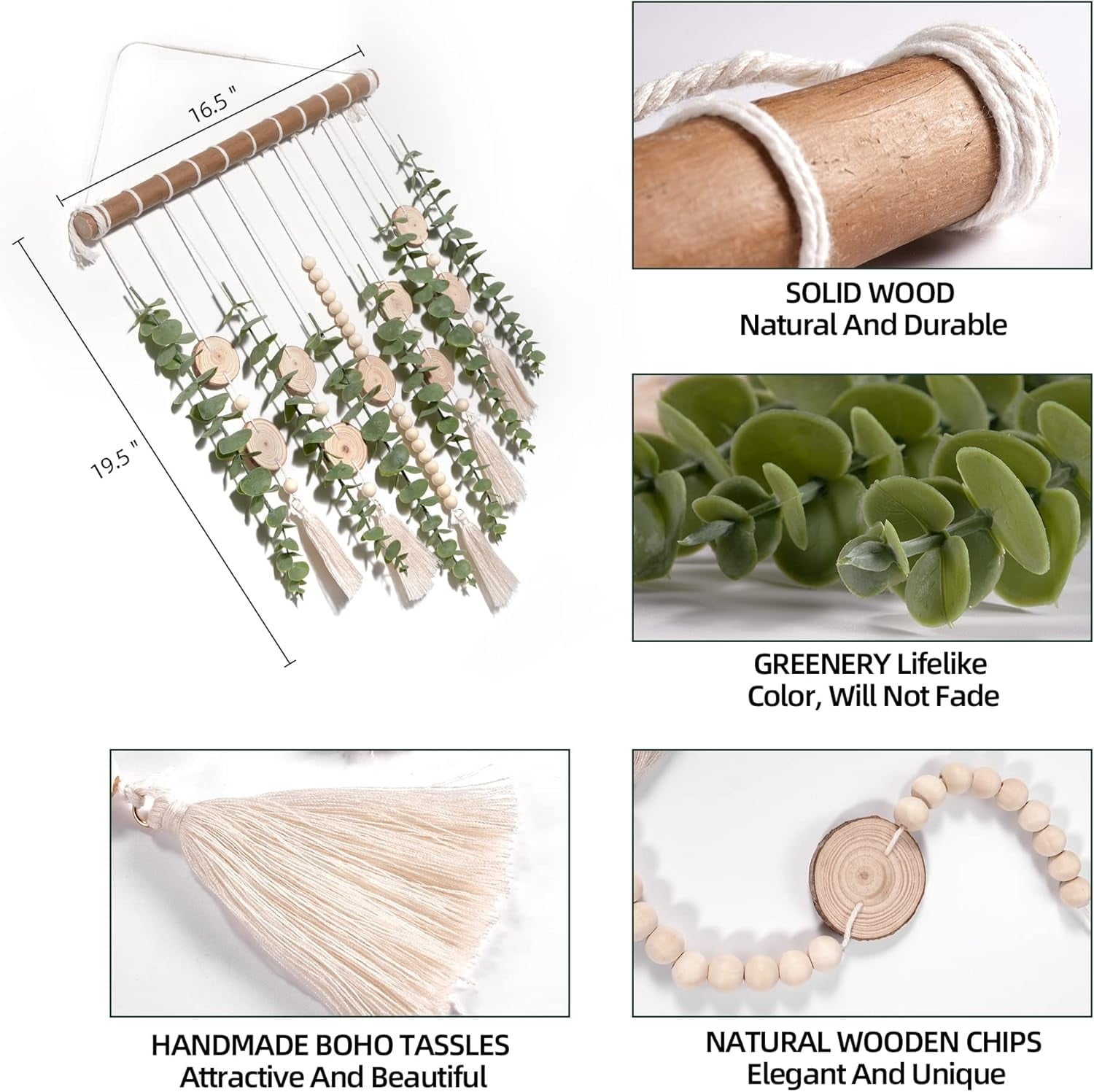 Artificial Eucalyptus Bathroom Decor Topboutique Fake Eucalyptus Greenery Leaves Stems Hanging Leaf Plants with Wooden Bead on 16.5 inch Wooden Stick Farmhouse Aesthetic for Bedroom Living Room Decor
