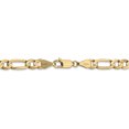 thumbnail image 4 of 14K Yellow Gold 5.25mm Concave Open Figaro Chain, 4 of 5