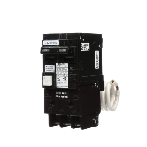 Siemens QF230AP 30 Ampères, 2 Pôles, 120/240V Interrupteur de Défaut de Masse avec Fonction d'Autotest et de Verrouillage