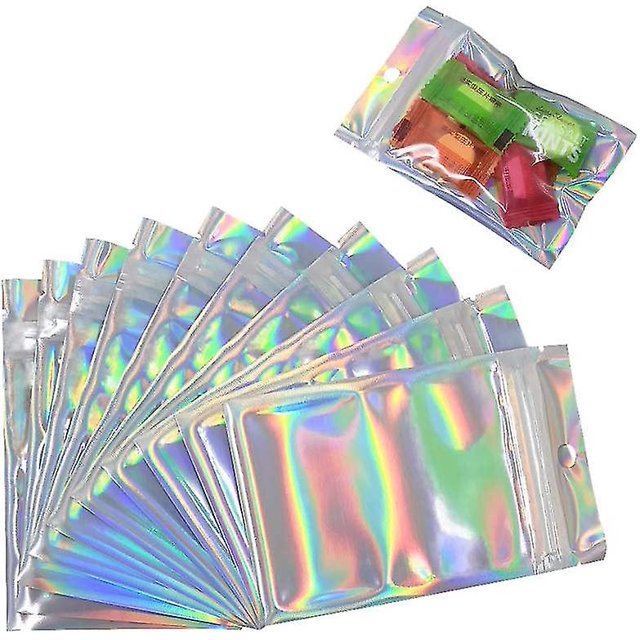 100 bolsas de Mylar a prueba de olores con cierre hermético de lámina de color Kuyhfg Bienvenido a Kuyhfg