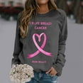 thumbnail image 2 of Women's Cancer Awareness Sweatshirt Ribbon Inspirational Casual Long Sleeve Pullover Comfortable Everyday Tops, 2 of 2