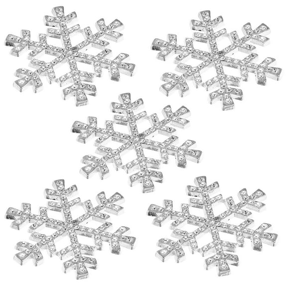 Tineasur Decorative Snowflake Embellishments for Craft Projects 5pcs