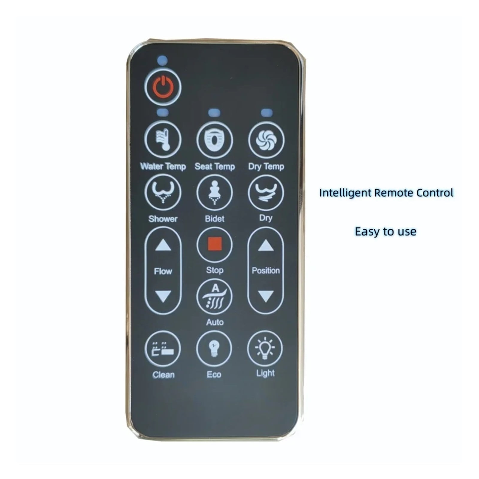 Intellint Remote Control Toilet Lid Dryer, Smart Heated Bidet Toilet Seat ,With Warm Air Dryer, Smart Constant Temperature