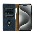 thumbnail image 5 of Allytechgroup RFID Blocking Leather Wallet Cell Phone Case with Card Holders for iPhone XS Max, Blue, 5 of 7