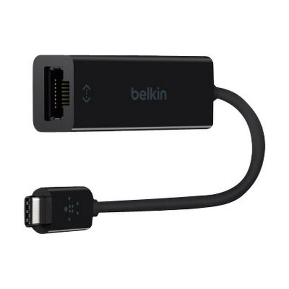 Belkin USB-C to Gigabit Ethernet Adapter - Network adapter - USB-C - Gigabit Ethernet x 1 - black