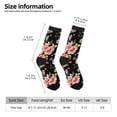 thumbnail image 2 of Vsdgher Rose Flowers Crew Socks for Men & Women, Breathable Casual Athletic Ankle Socks, 2 of 6